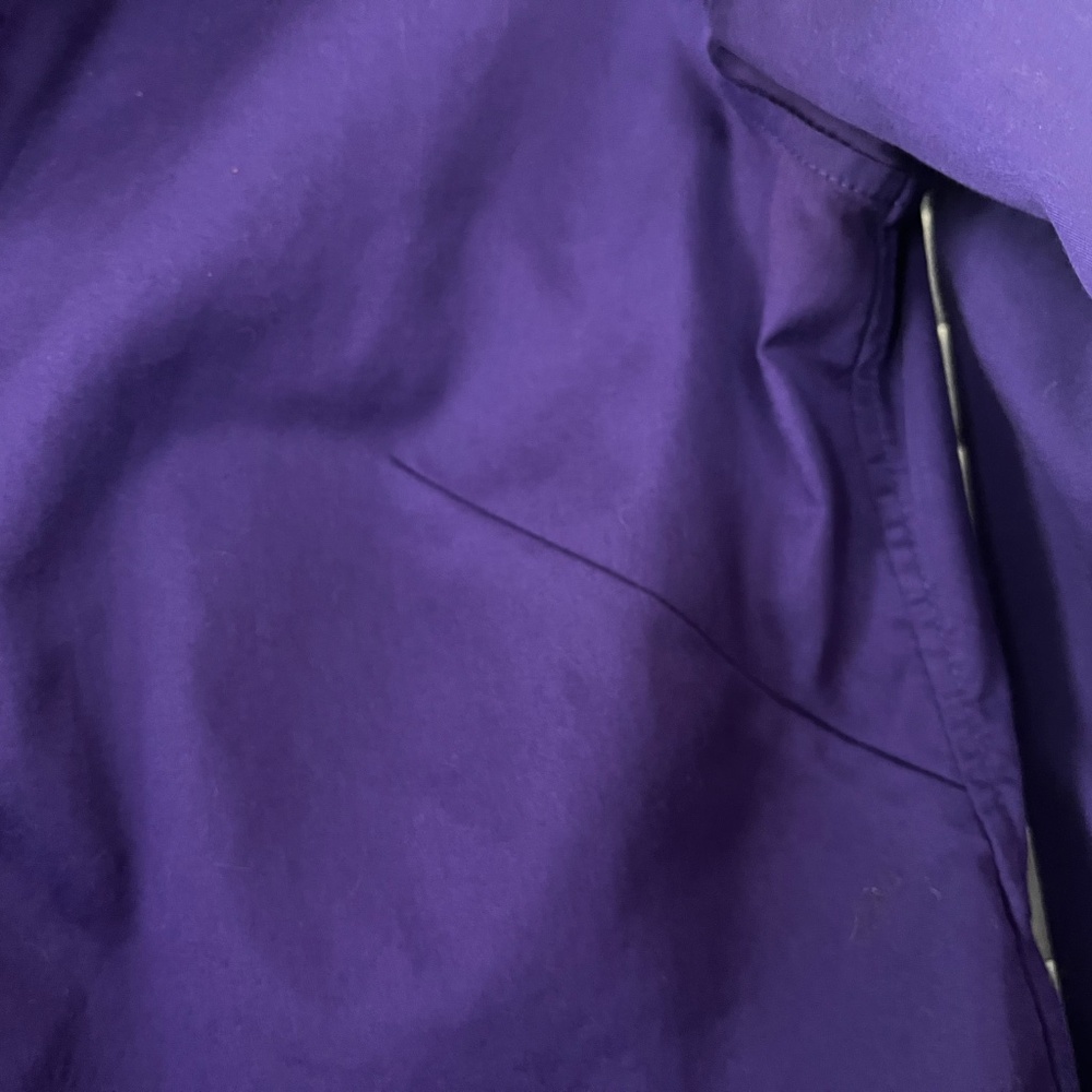 Banana Republic Non-Iron Fitten Button Up Shirt Purple Size 4 - Picture 3 of 6